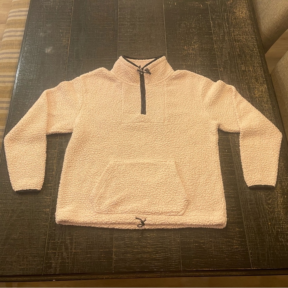Women’s PINK Sherpa Pullover M